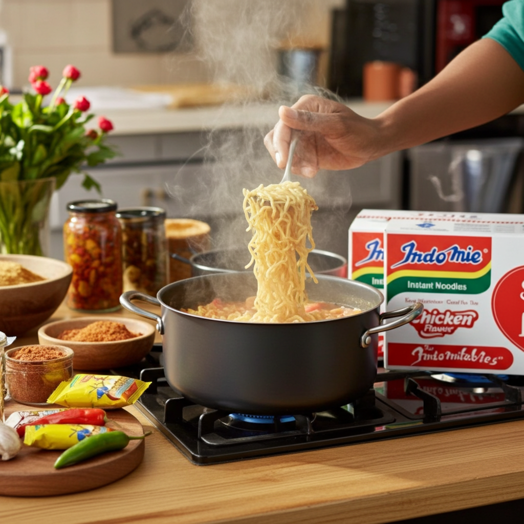 1 Box Nigeria Indomie Chicken & 1 Box onion Noodles - 1 Box, each - ( 80 Packs )