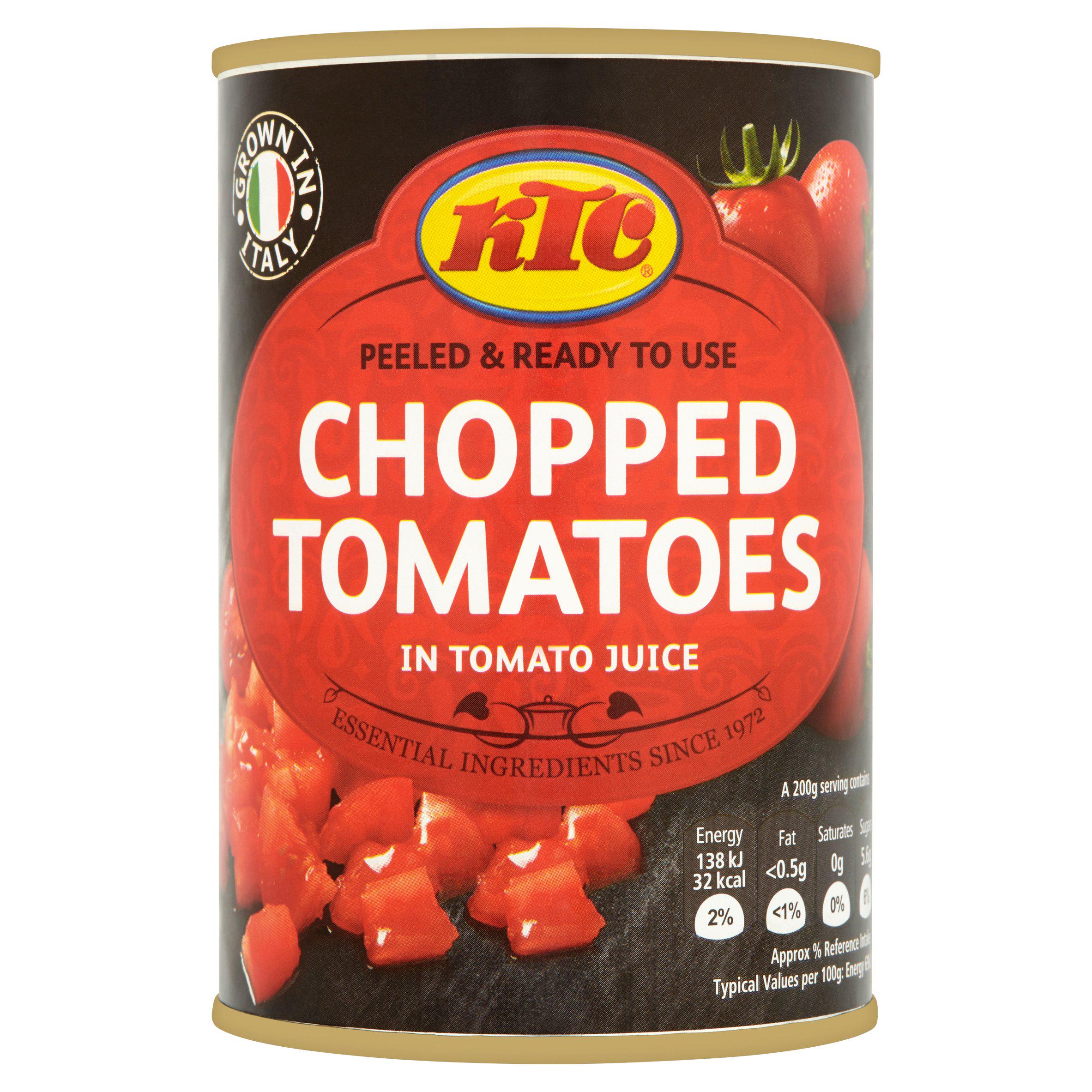 KTC Chopped Tomato Tin -400g - 12pax