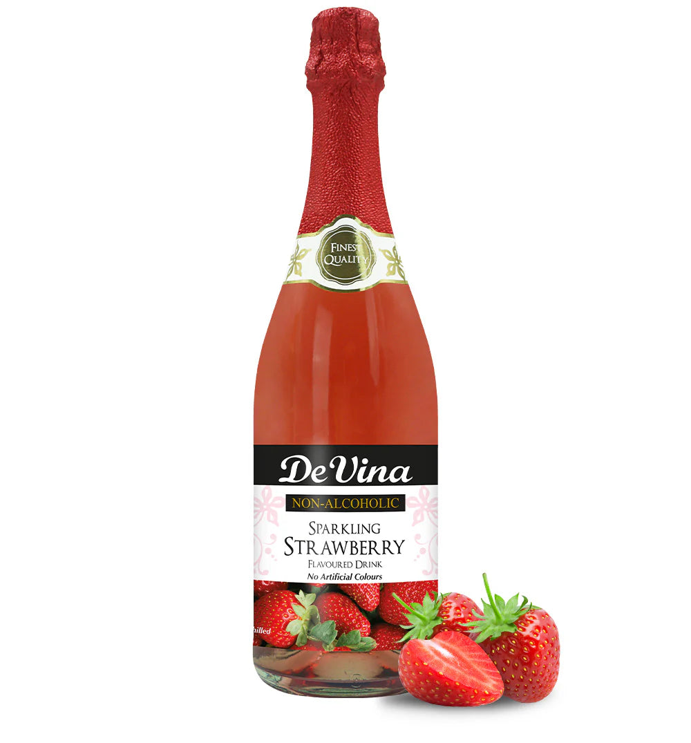 non alcoholic devina wine, 750ml ( Apple wine , Red grape, white grape, ) - Red grape, 1 Bottle