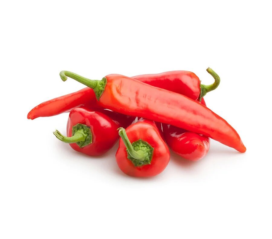 Fresh Long Red Pepper 100g - 3.5kg -3.8kg - 500g