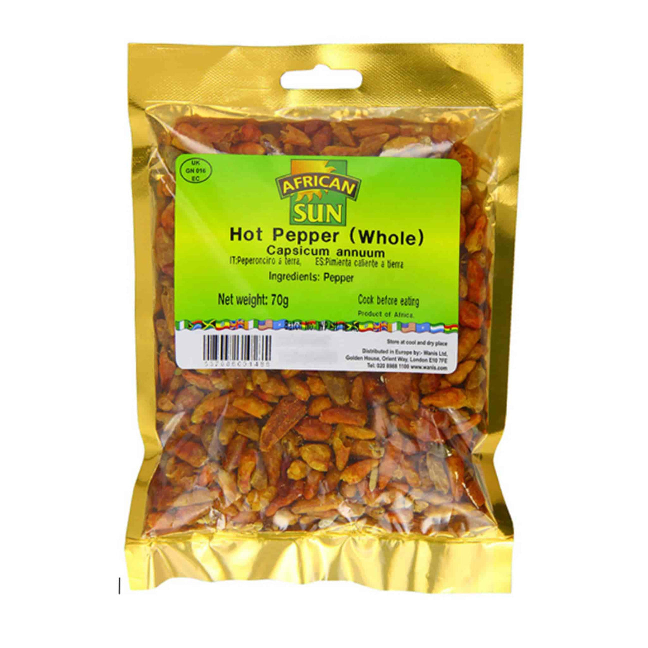 AF WHOLE HOT PEPPER 70G