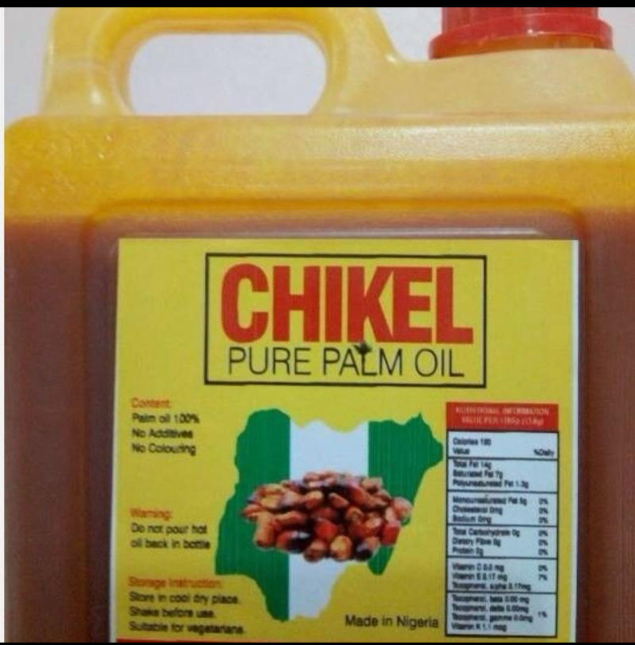 Chikel palm oil 2ltrs - 4litrs ( 100% Natural) - 4Litres
