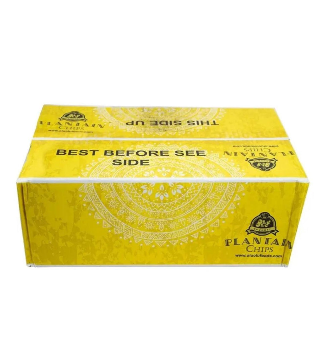 Olu Olu plantain chip 60g - 1 box - 1 pack 60g