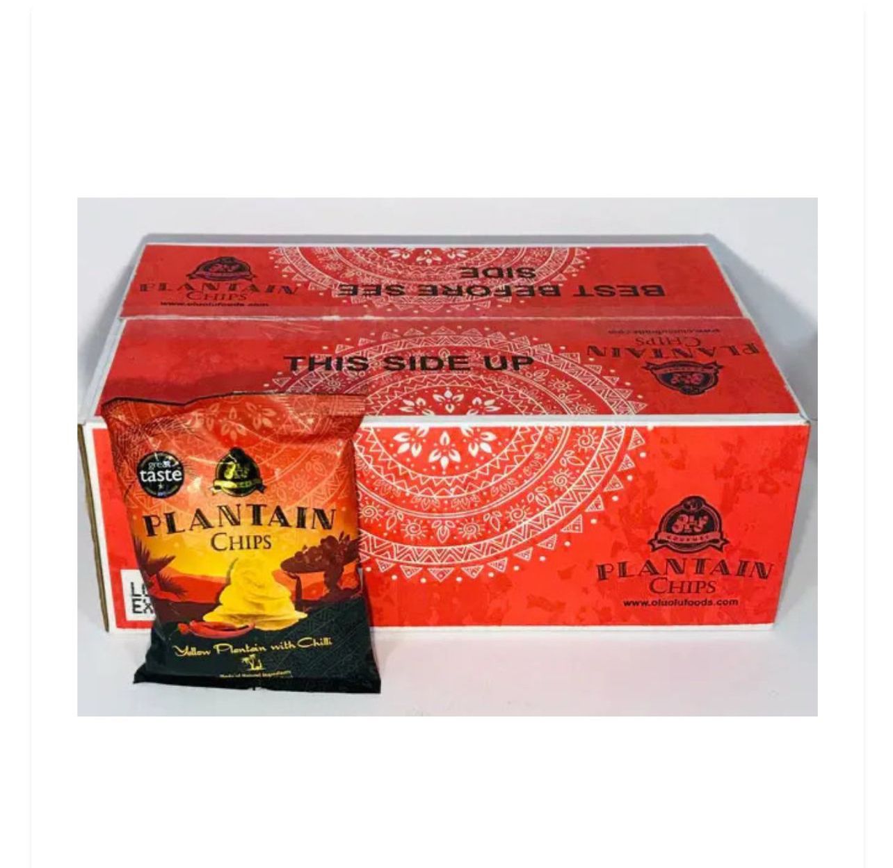Olu Olu plantain chip 60g - 1 box - 1 pack 60g