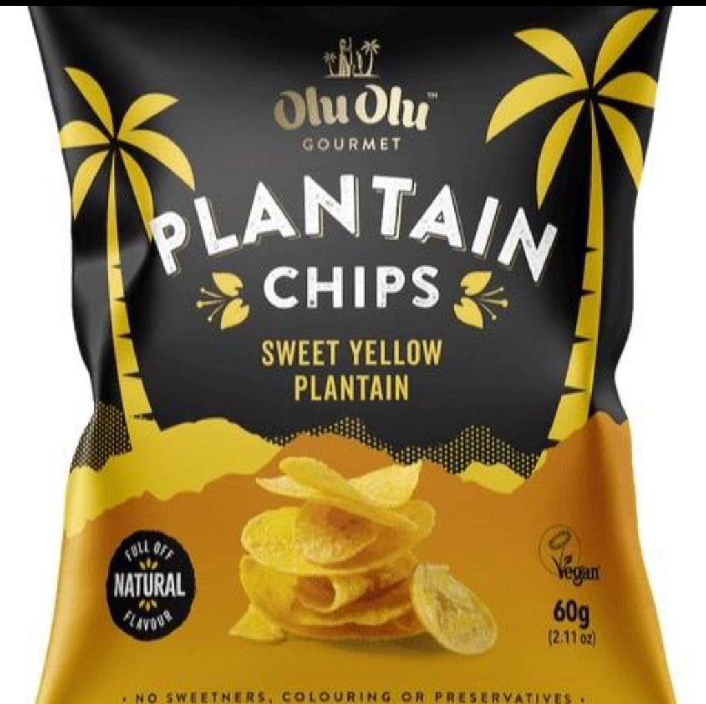 Olu Olu plantain chip 60g - 1 box - 1 pack 60g