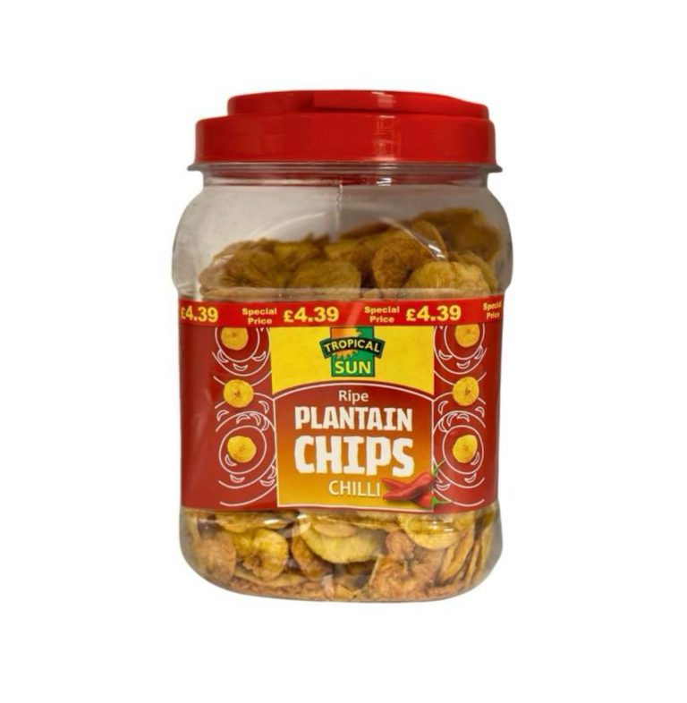 TS Plantain Chips lightly salted  -450g ( Jars) - Sweet