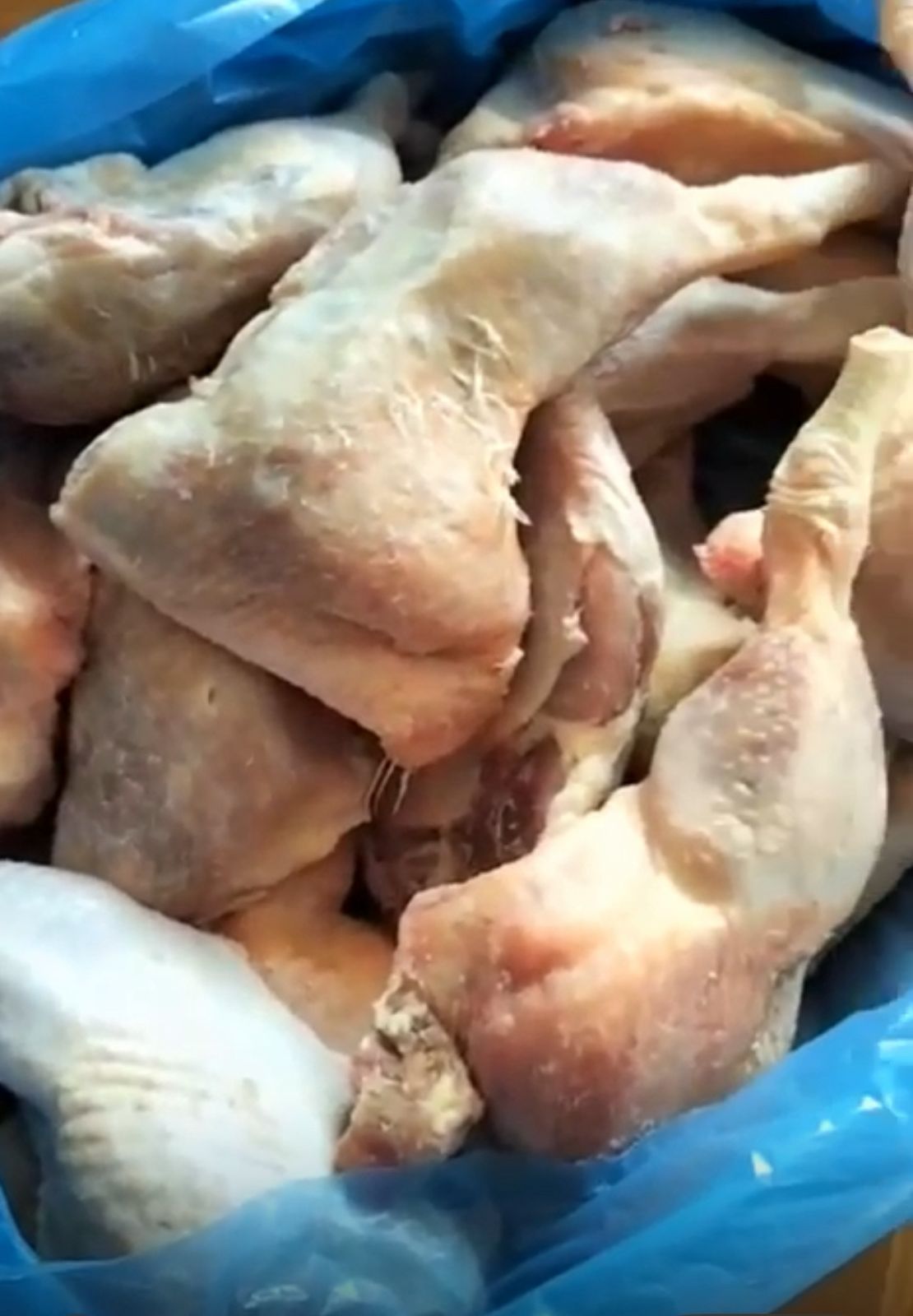 Hard Chicken Leg & thigh 1kg uncut  ( Jolly frozen Chicken )