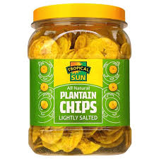 TS Plantain Chips lightly salted  -450g ( Jars) - Sweet