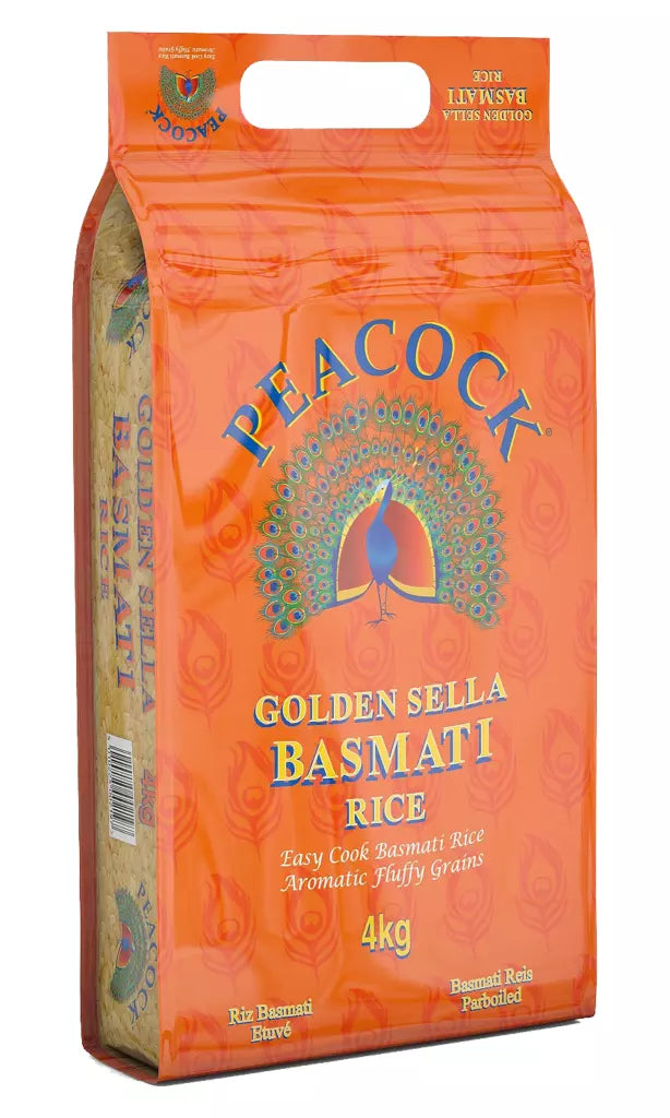 Peacock Golden Sella Basmati Rice 5kg -10Kg