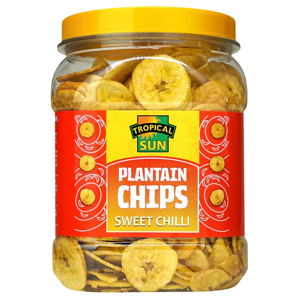 TS Plantain Chips Sweet Chili -450g (Jars)